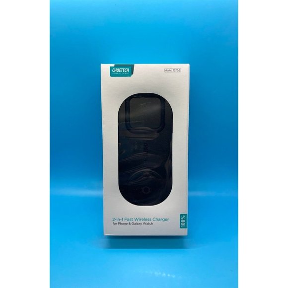 Choetech T570-S 2-in-1 Wireless Charger, 10W Max Wireless Charging Pad with Adap - Picture 1 of 11